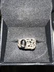 Man’s Black Star Sapphire Silver Ring Size 8 1/2 Silver Retro Vintage Jewelry