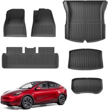 Top 3 Floor Mats That Will Look Right in the Tesla Model 3 Floor Mat for Tesla Model 3 2024-2021 TPE All Weather Protection Mats Set 6