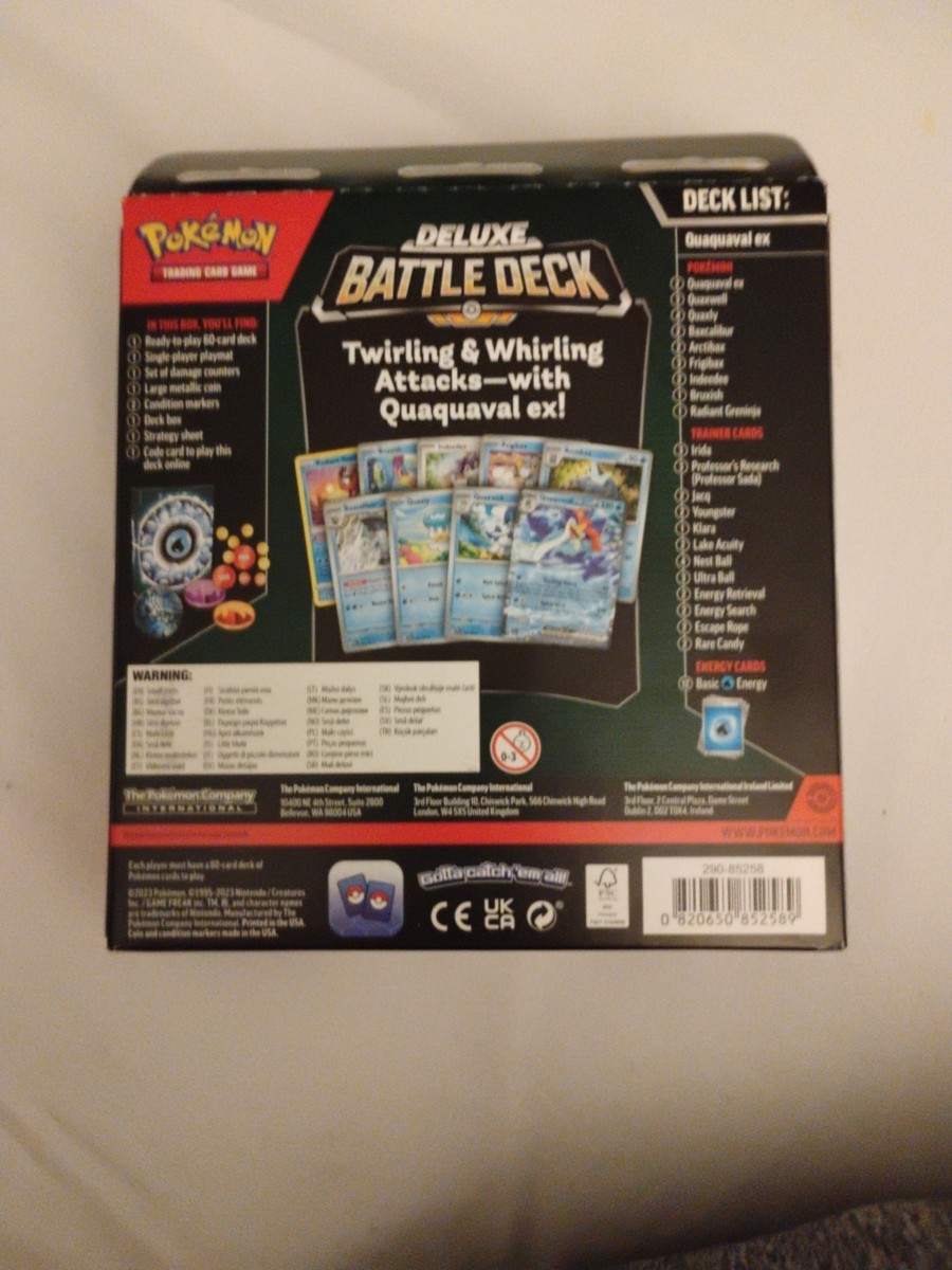 pokémon trading card game quaquaval ex deluxe battle deck Pokemon TCG Deluxe Battle Deck Quaquaval EX NEW/SEALED