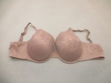 36DD Auden Womens Beige Lined Underwired Back Closure Demi Bra 10R
