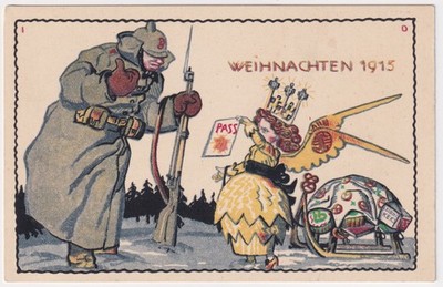 AK Bahlsen Field Postcard Artist Card H Diez Christmas 1915 Leibniz Cookie