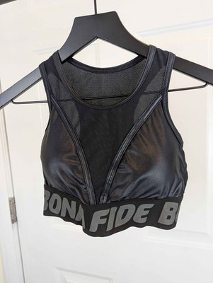 Bona Fide Black Cycling Sports Bra Large