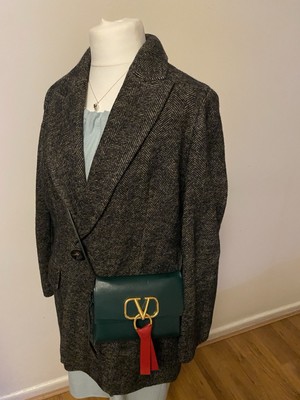 Massimo Dutti Herringbone Suit Blazer UK Size12,EU/MNWT