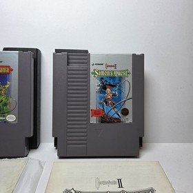 Castlevania 1 & 2 Simon's Quest NES Nintendo AUTHENTIC TESTED 2 GAMES W/SLEEVES