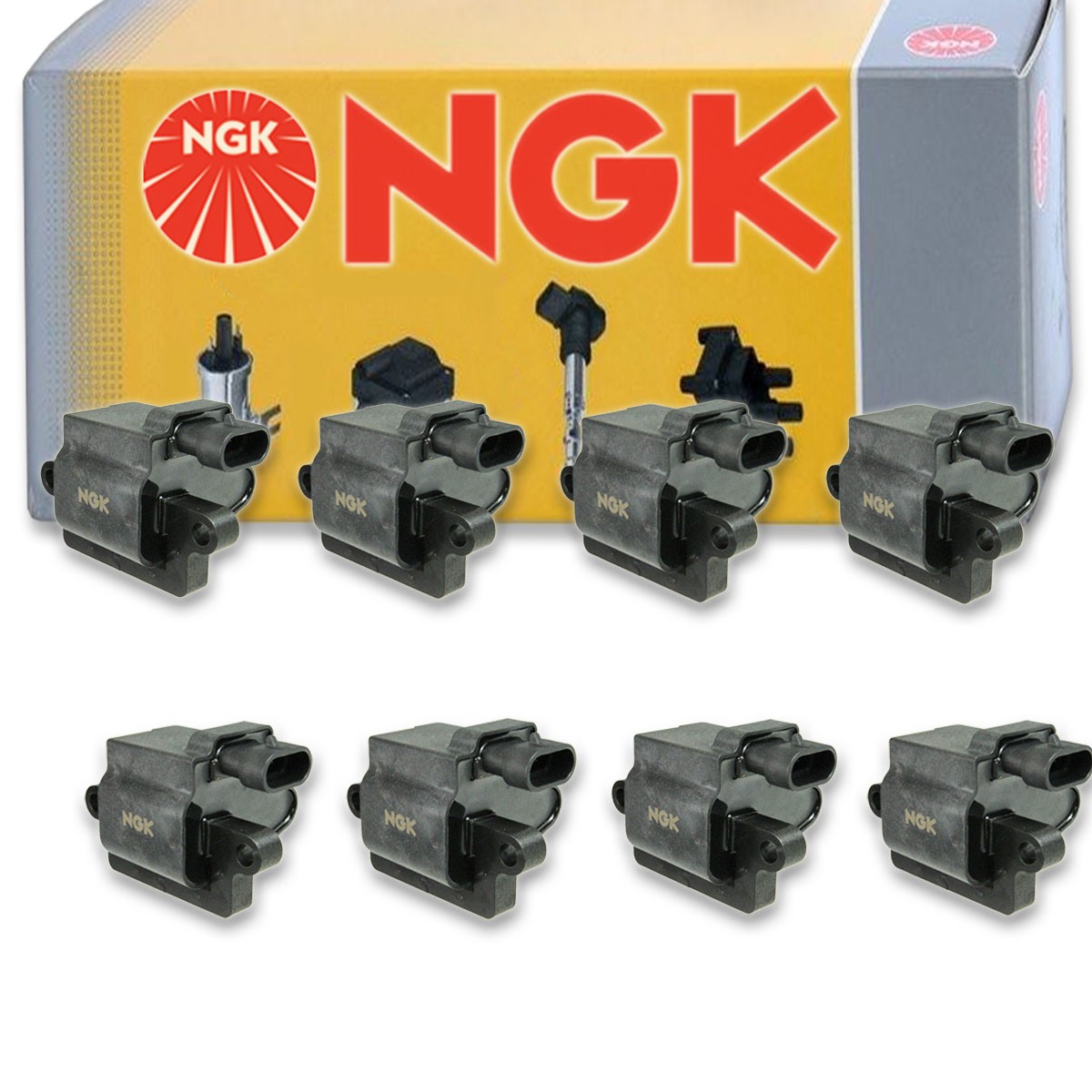8 pcs NGK Ignition Coil for 2003-2006 Hummer H2 6.0L V8 - Spark Plug Tune Up ug