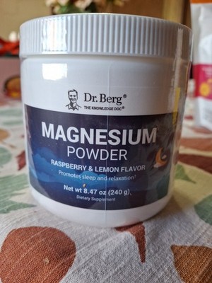 Dr. Berg Magnesium Glycinate Powder for Sleep, Relaxation & Stress Relief 8.47oz