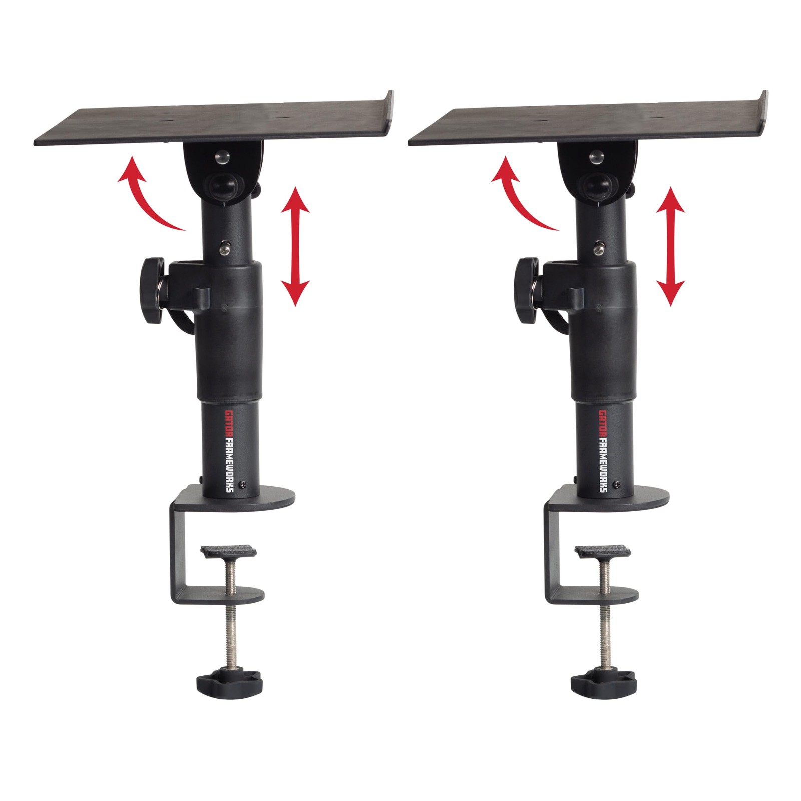 Gator Frameworks Desktop Clamp-On Studio Monitor and Speaker Stand with EVA F...