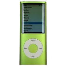 Apple iPod Nano 4th Generation Green 8GB A1285 MP3 Player WORKS/READ 
