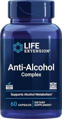 Life Extension Anti-Alcohol Complex, Vitamin C, zinc, Grape Seed, Milk Thistle,