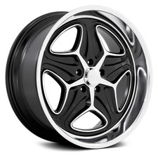 Foose F171 Merlot Wheel 22x9 15 5x120.65 72.56 Black Single Rim