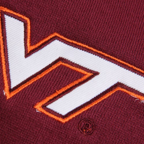 Sudadera con capucha para mujer Stadium Athletic granate Virginia Tech Hokies nombre arqueado cremallera completa - Imagen 3 de 3