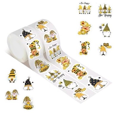 50 Gnomes Thank You ASSORTED 1'' STICKERS LABELS SEALS BEE Sunflower