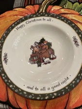 International China, Christmas Story Rim Soup Bowl  Susan Winget