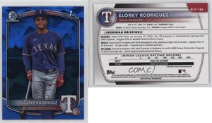 2025 Bowman Chrome Sapphire Edition Chrome Prospects Elorky Rodriguez #BCP-186