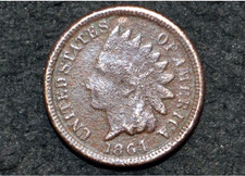 1864 Indian Head Cent * C/N Copper Nickel variety * Bargain * FREE S/H