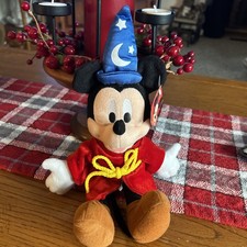 Disneyland Resort Sorcerer Mickey Mouse Plush 12" New With Tag
