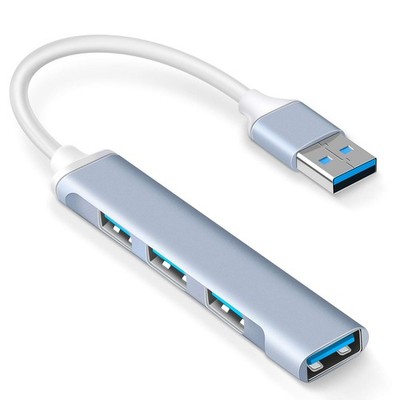4-Port USB Hub Port Splitter: USB Port Expander - USB 3.0 Hub USB Dongle Mult...