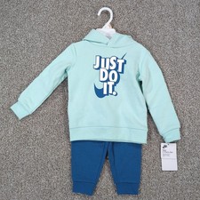 Toddler Boys Nike Just Do It Hoodie  Pants Set Industrial Blue 24M 2T