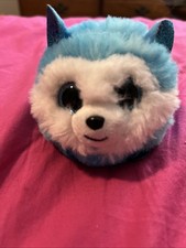 TY TyPuff BEANIE BALLS PRINCE THE HUSKY 3" PLUSH FIGURE