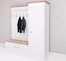 Garderobe Garderobenschrank Schrank Massivholz Landhausmöbel  Landhaus