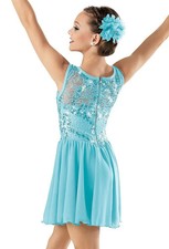 Weissman's - "Listen" - Ballet Costume in BLUE - Size Small Child 6-6X
