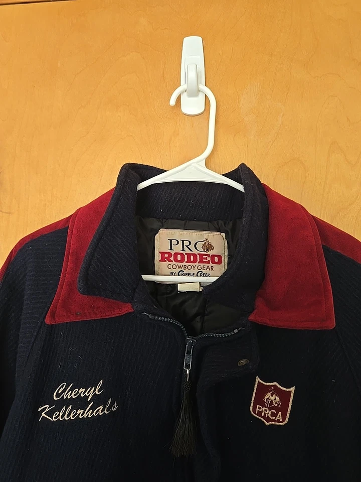 Chaqueta de Colección Profesional de Rodeo Cowboys Association PRCA XL Lana/Gamuza De Colección Foto 4 de 4