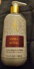 ALL NEW Vanilla  Nutmeg 8.4 oz Aromatherapy Lotion PUMP Bath  Body Works