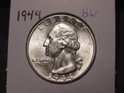 1944 WASHINGTON QUARTER BU BETTER DATE FREE SHIPPING