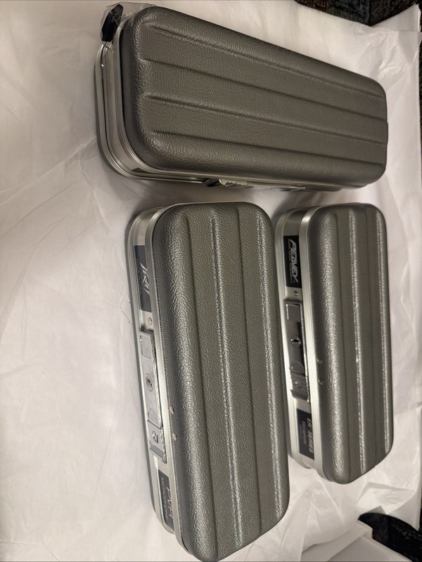 Peavey PVM Microphone Hardshell Protective Travel Case Gray Box Lot Of 3 W Keys