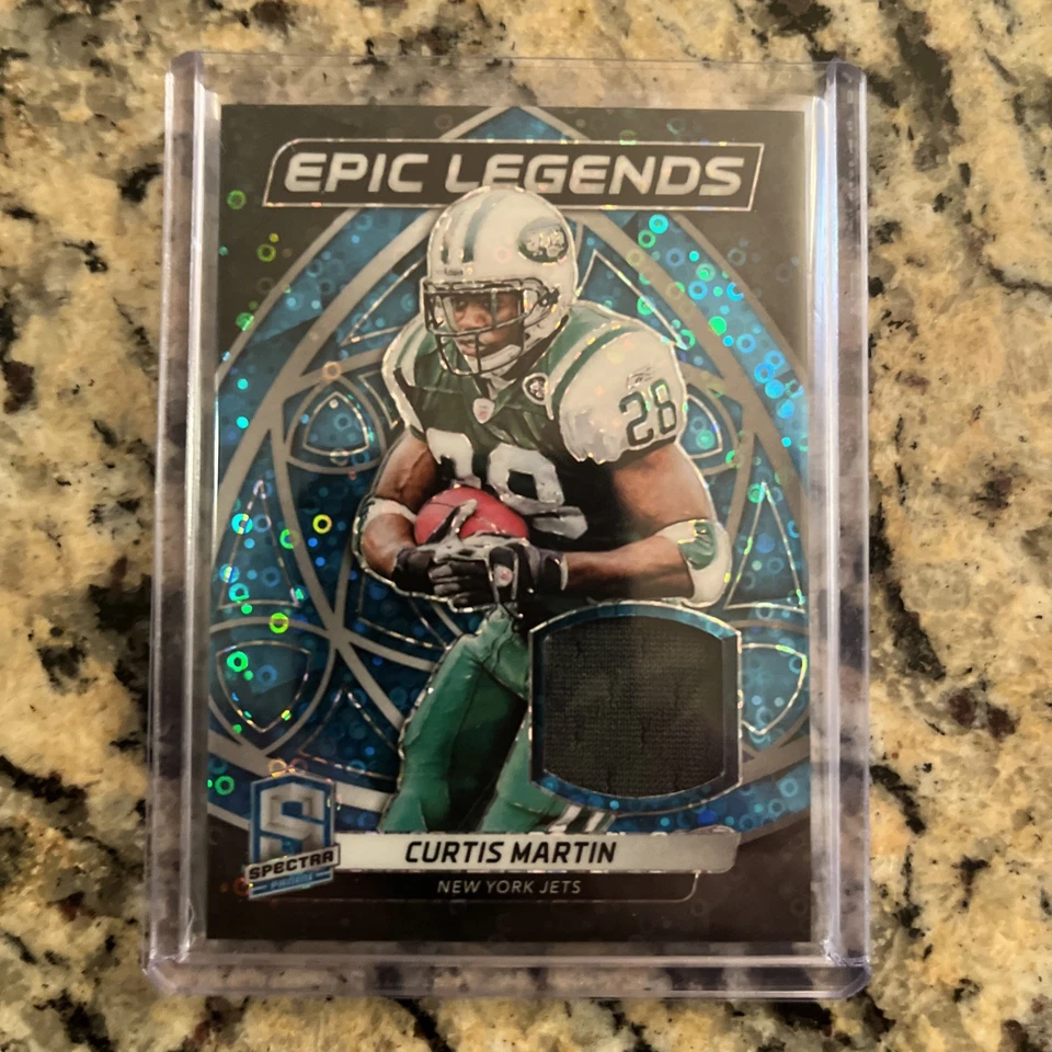 2019 Panini Spectra Curtis Martin Epic Legends Relic #/75 New York Jets  - Image 2 of 4