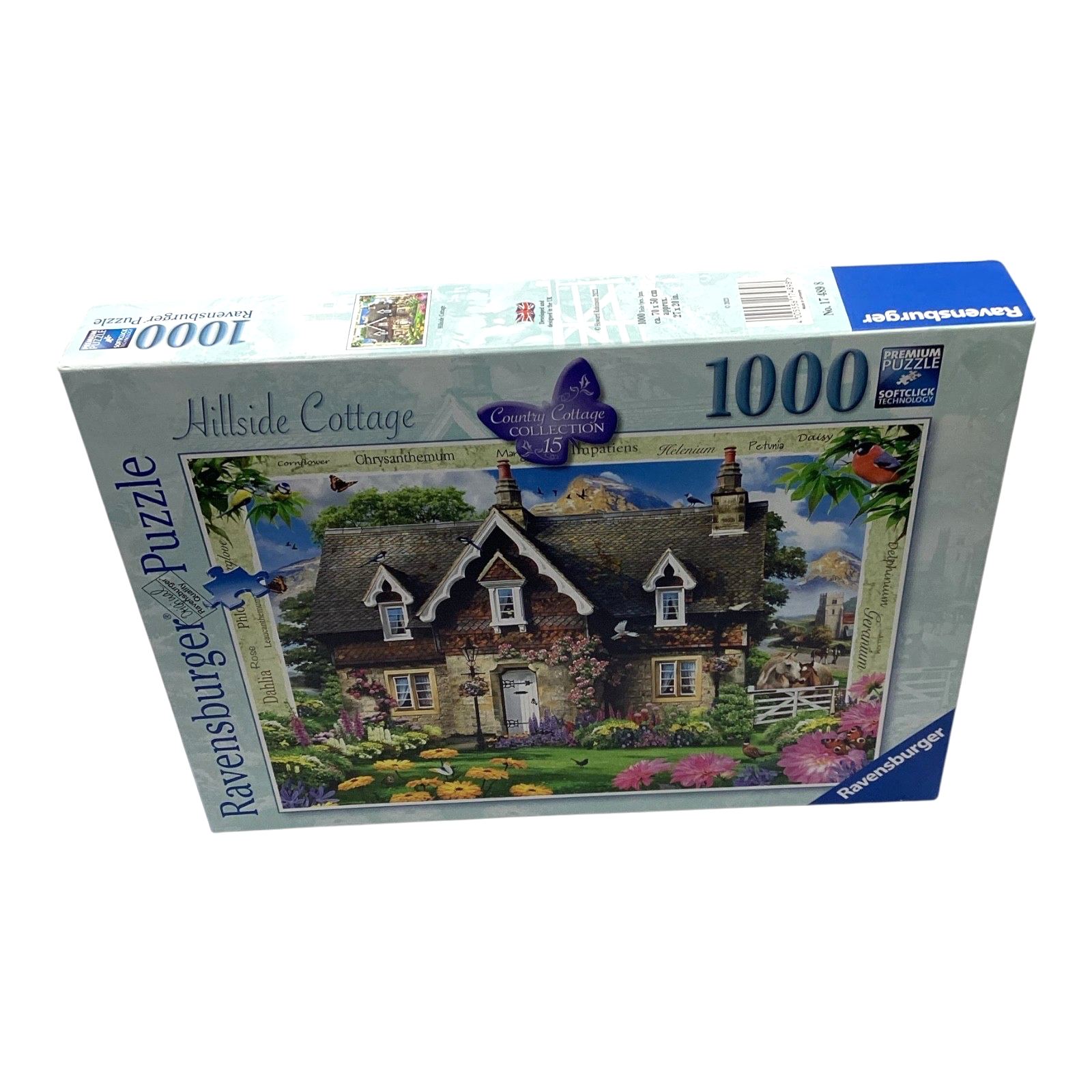 Ravensburger Hillside Cottage 1000 Piece Jigsaw Puzzle Used Complete