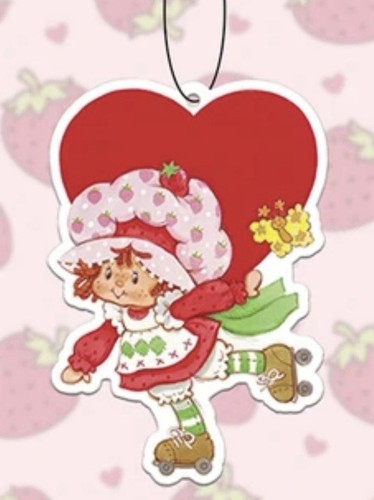 Strawberry Shortcake Hanging Car Air Freshener Fresh Scent, Roller Skates Design - Picture 1 of 1