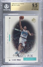 1998-99 SP Authentic Rookie F/X 1143/3500 Mike Bibby #92 BGS 9.5 GEM MINT 1j6