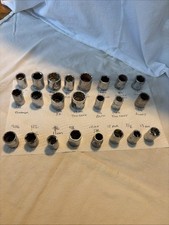 Lot Of Used Sockets 38 Drive Metric And Standard Still Useable Replacements Lot Of Used Sockets 38 Drive Metric And Standard Still Useable Replacements