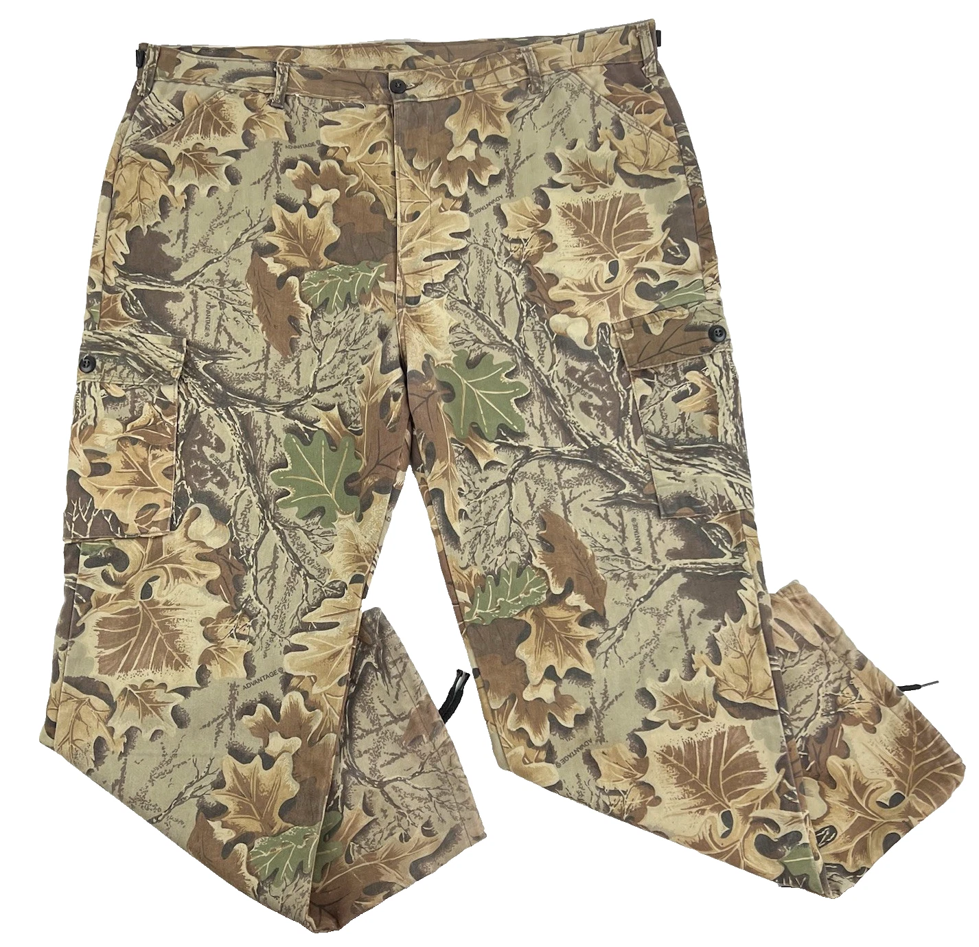 VTG 90s Liberty Advantage Camo Cargo Pants Baggy Hunting Mens 2XL 46x31 Military