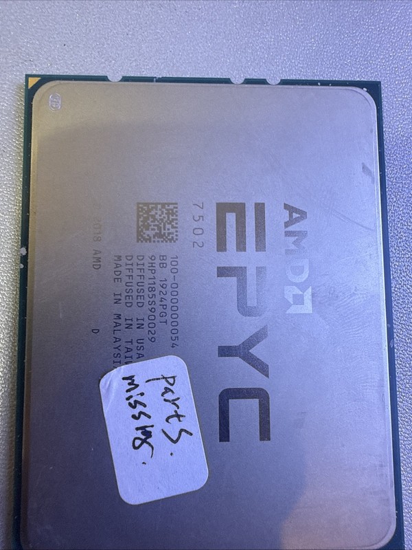 AMD EPYC 7502 100-000000054-32 Cores Server CPU Processor For  Parts