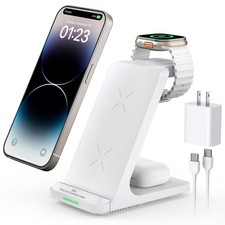 3 in 1 Fast Wireless Charging Station for Multiple Apple Devices