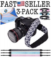 3-PACK Camera Shoulder Neck Strap for Nikon DSLR Canon Sony.., Damask Design NEW