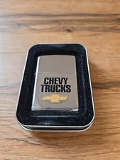 Vintage 1996 Chevy Trucks Zippo Lighter with metal case