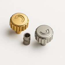 6.4mm Stainless Steel Replacement Crown with Tube for MOVADO 14.1.14.1194-1195