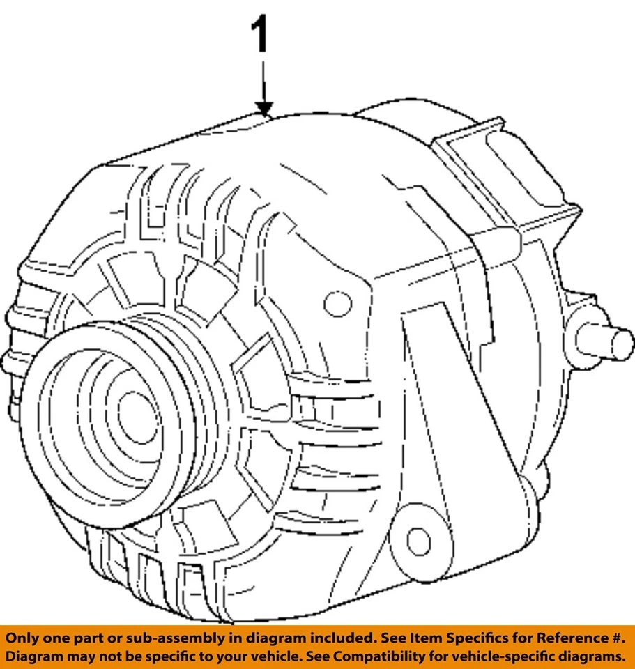 Alternador usado serve: 2007 Chevrolet Malibu 2.2 grau A - Imagem 3 de 4