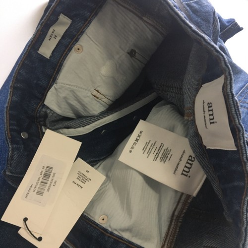 ami alexandre mattiussi Dark Wash Alex Fit Denims Size 28x28 - Picture 15 of 15
