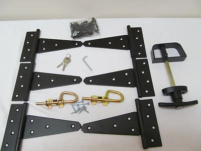 SHED WINDOWS AND MORE Heavy Duty Shed double door hardware kit: Kit 6" Hinges Shed Windows Coops