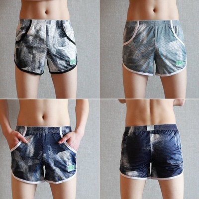 3 Pack Men's Shorts Elasticated Waist Mesh Gym Sports with Pockets Pants