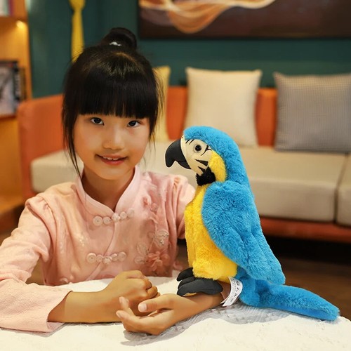 25CM Parrot Plush Toys Soft Wild Stuffed Bird Doll Children Kids Gift Home Decor - Bild 20 von 28