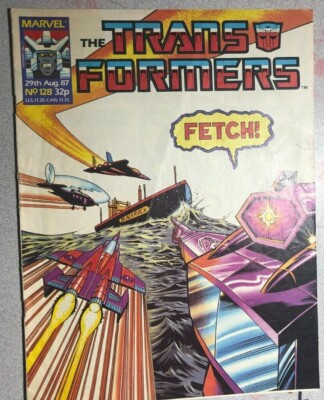 TRANSFORMERS #128 (1987) Marvel UK comics Iron Man VG+