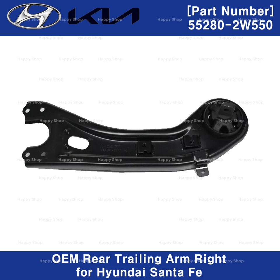 Brazo trasero derecho derecho genuino OEM 552802W550 para Hyundai Santa Fe Foto 2 de 3