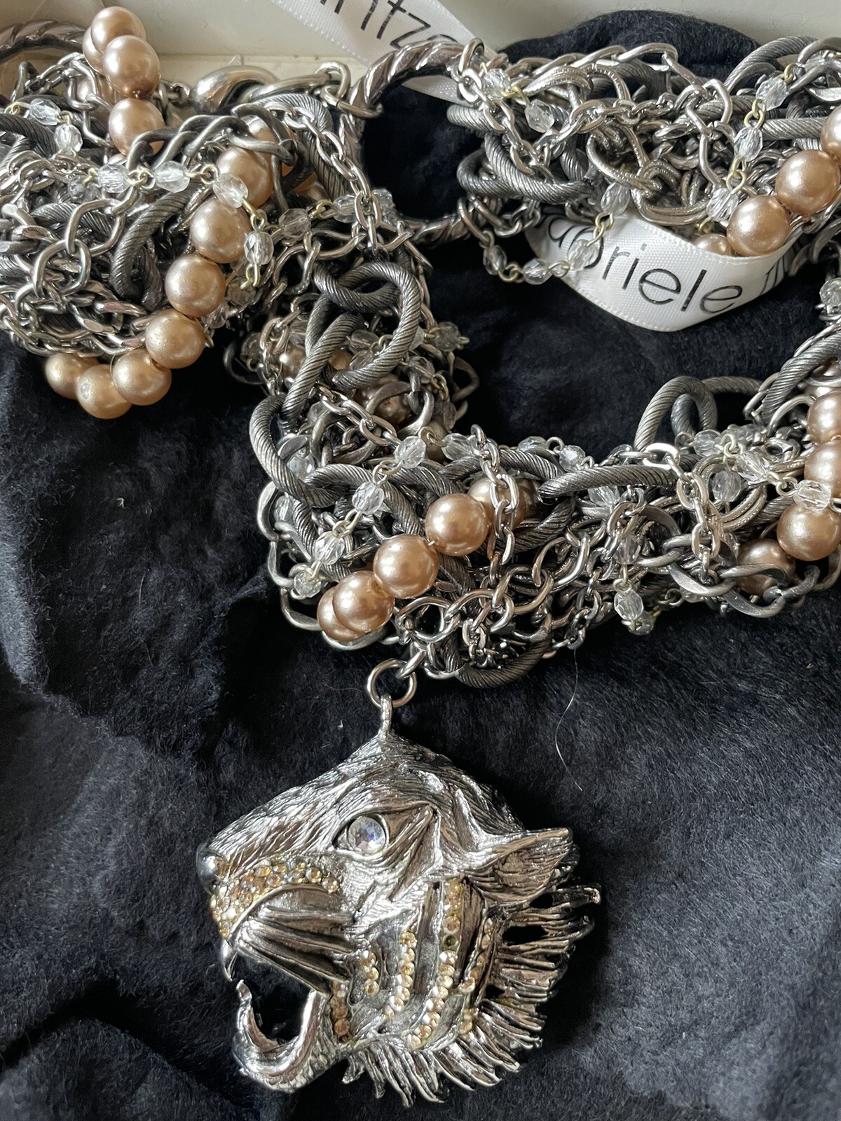 LIMITED EDITION  STATEMENT Tiger Necklace by Gabriele Frantzen (RRP £475)