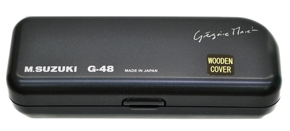 SUZUKI G-48W 12 holes 48 sounds chromatic harmonica Gregore Male model wooden - Image 4 of 4