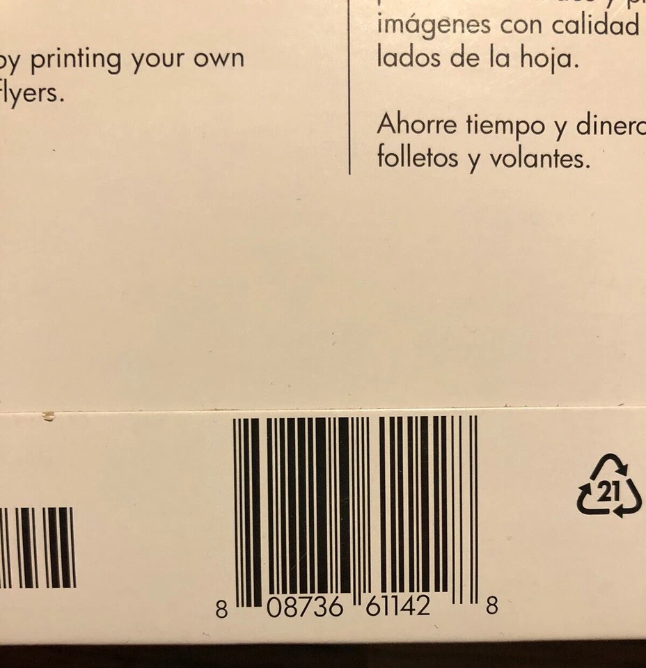 HP Inkjet Tri-Fold Brochure Paper Matte Finish 8.5" x 11"  100pcs New, Sealed - Image 4 of 4